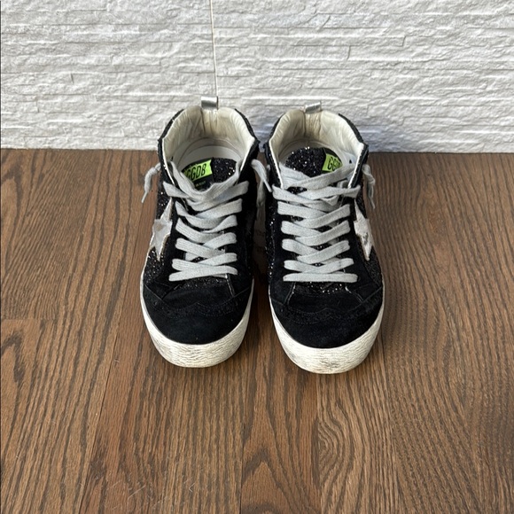 Golden Goose Shoes - Golden Goose MidStar Black Glitter Sneakers, Good Condition: Size 8